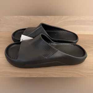 Nike Air Jordan Post Slides Sandals All Black Size 11 Womens FZ6511 001